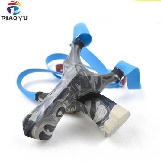 Slingshot Hunting ABS Plastic Catapult with Flat Rubber Band Outdoor Sports Shooting Slingshots High Quality Random