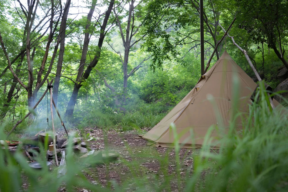 ASTA GEAR Track 5 Pyramid tent bushcraf lightweight 4-5 people outdoor hiking camping with snow skirt rainproof windproof tent