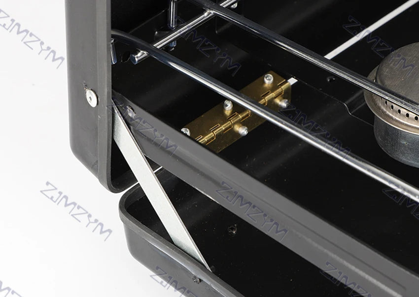 Folding Gas Stove Portable Outdoor Picnic Camping Barbecue Grill BBQ Gas Stove with 3 Adjustable Firepower Ignition Butane Gas