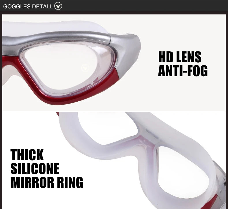 Myopia Swimming Goggles Earplug -2.0 to -9.0 Prescription Swim Pool Glasses Anti Fog Men Women Optical Waterproof Swim Eyewear