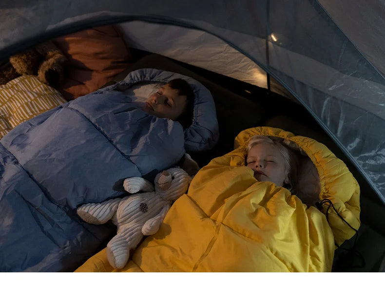 Naturehike-Children's Sleeping Bag, Extended Splicing, Camping, Hiking, Warm, Mummy, Outdoor