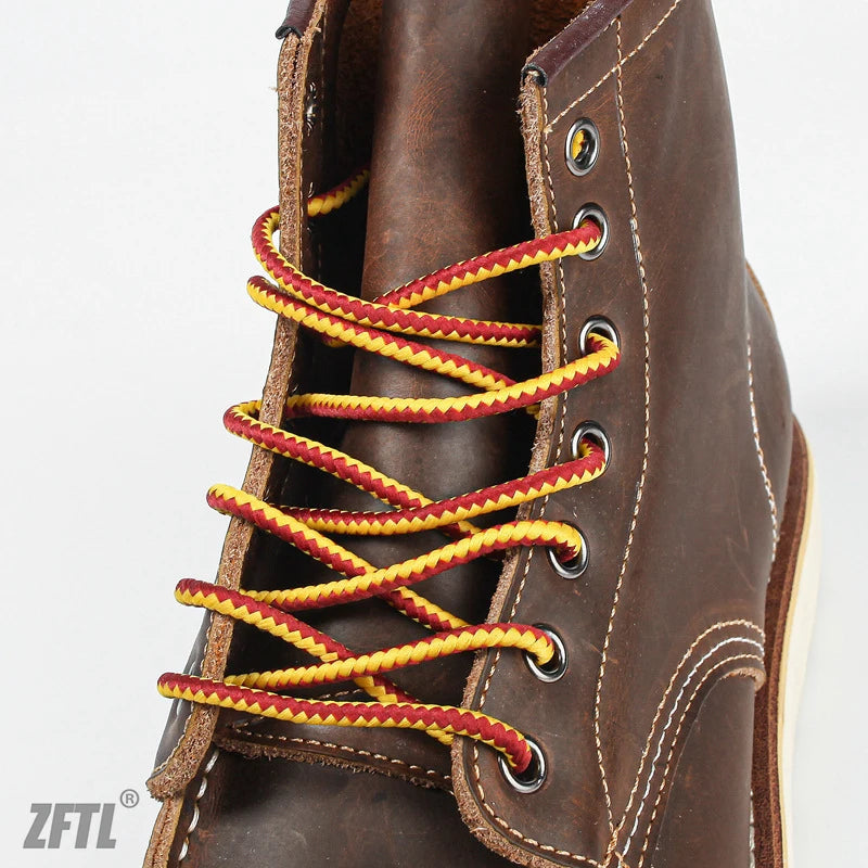 ZFTL Men's Ankle Boots American retro tooling boots Casual Crazy Horse Leather Men's Boots Vintage Man Lace up Boots 2025