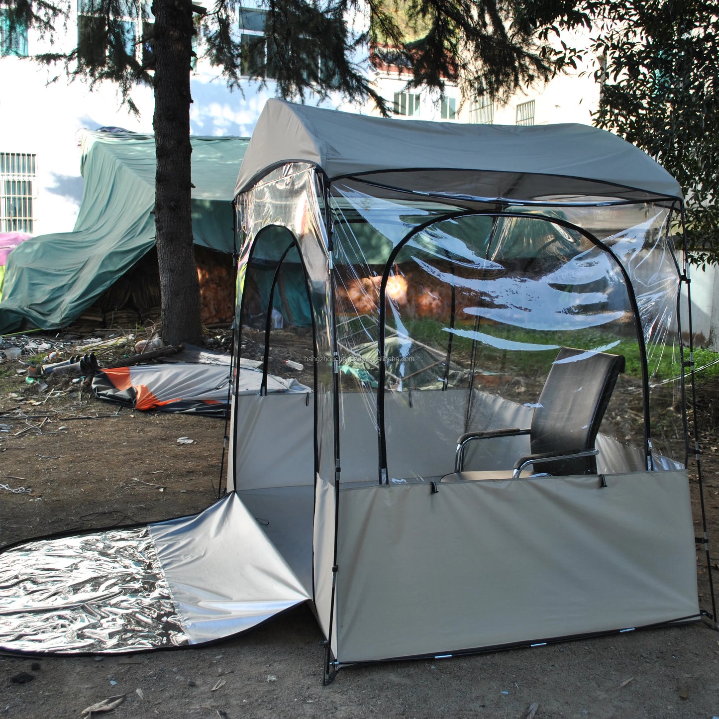 Transparent Tent for Sports, Screen House Room, Greenhouse, Camping, Canopy Gazebo, Large Oversize, Warm Tent, 4-6 Person