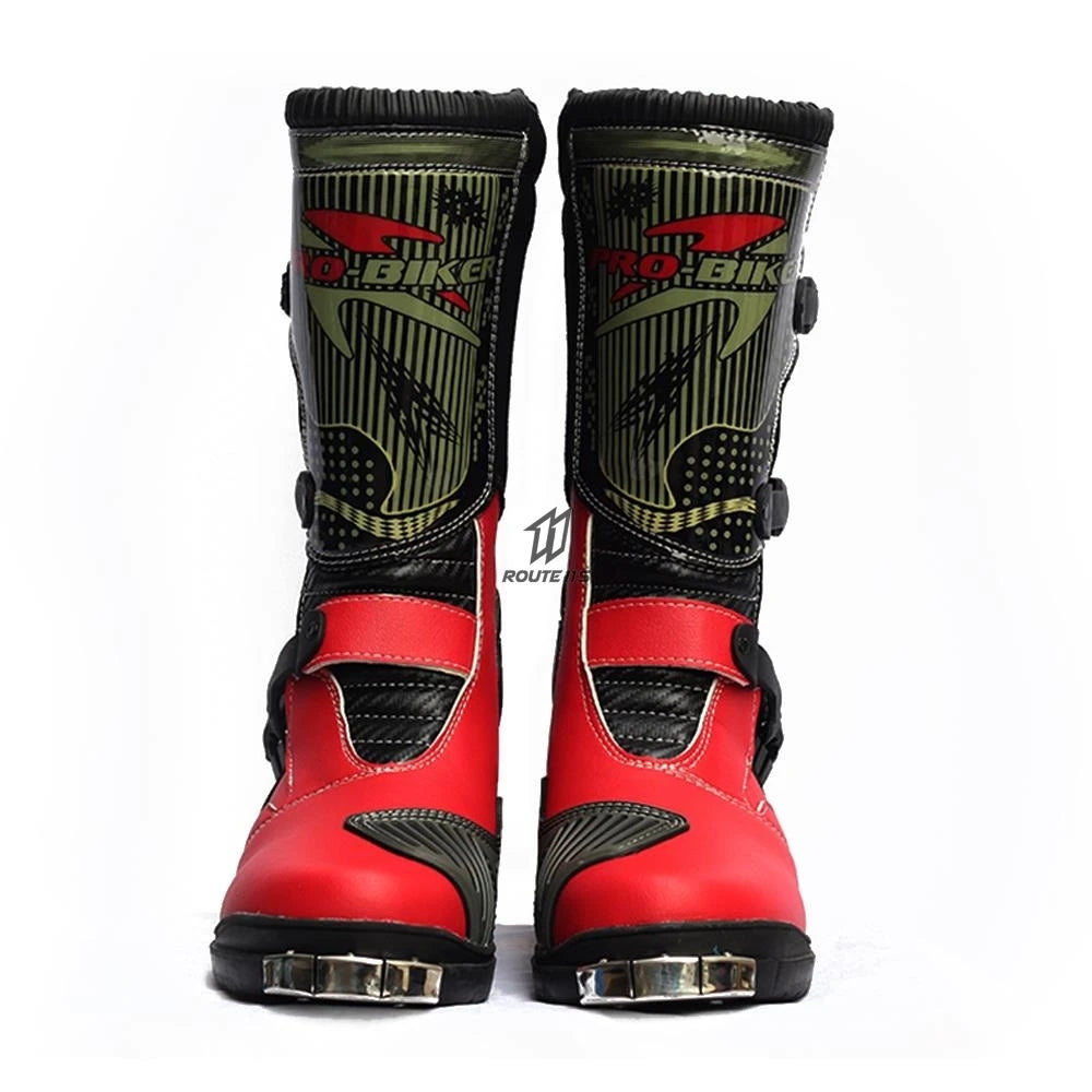PRO-BIKER Men Motorcycle Boots Waterproof PU Botas Moto Boots Motocross Motorcycle Shoes Protection Motorcycle Long Thigh Boots