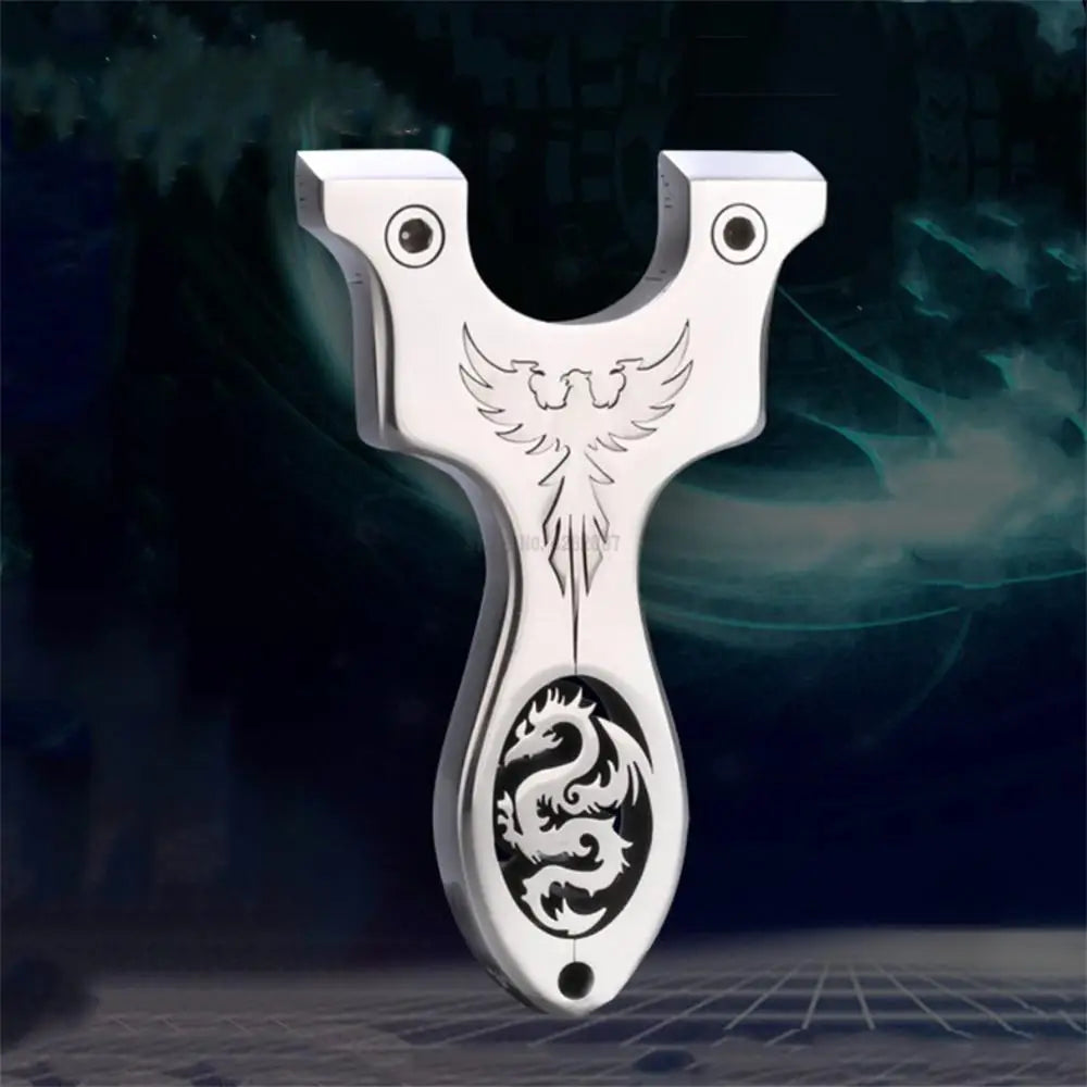 Outdoor Professional Hunting Slingshot Shooting Game Catapult High Quality Stainless Steel Catapult Rubber Band Slingshot Set