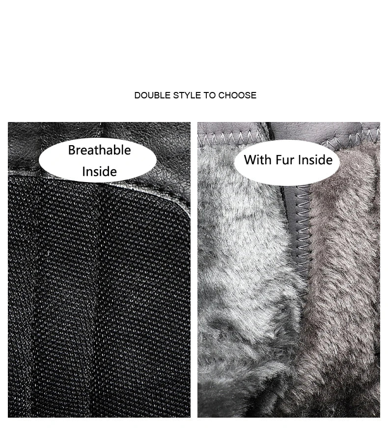 Men's Height Increasing Boots - 8CM Hidden Heel Leather Ankle Boots with Zipper | Elevator Shoes (Botas Masculino)