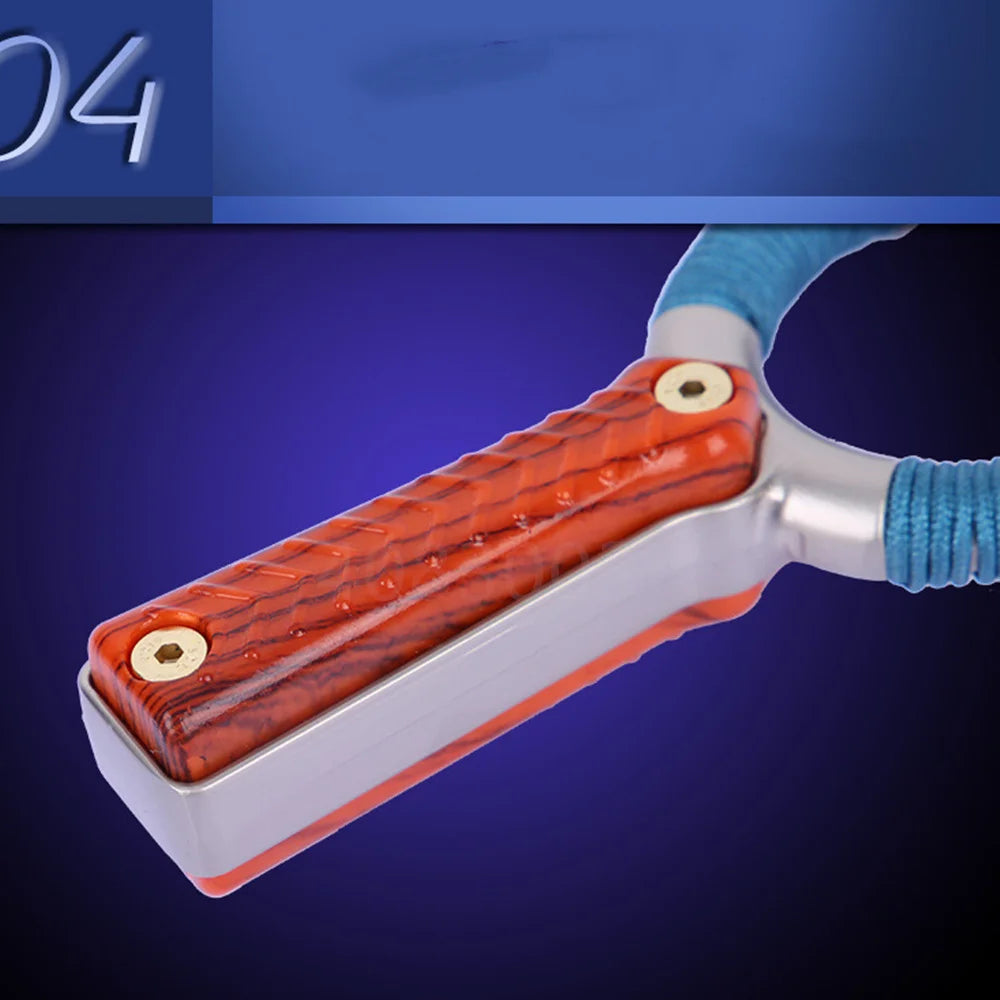 High-quality alloy steel Hunting Slingshot Powerful Catapult with Rubber Band Outdoor Shooting Slingshot professional Catapult