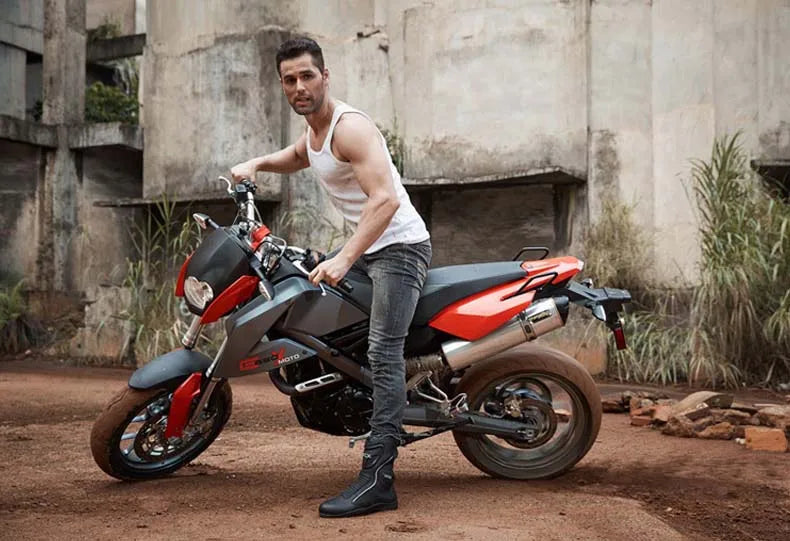 ARCX Motorcycle Boots Waterproof Motorcyclist Quilted Boots Men Winter Motorboats Motorcycle Supplies Unisex Leather Moto Shoes