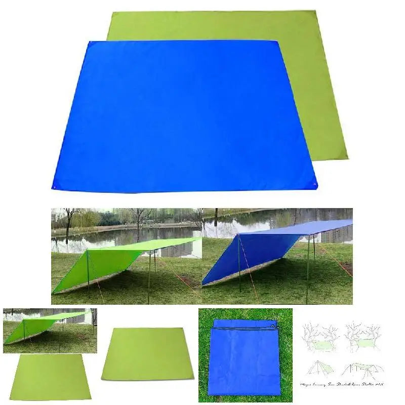 Waterproof Oxford Cloth Picnic Mat Canopy Tent Tarp Awning Sun Shade Rain Shelter Beach Camping Picnic Pad Moisture-proof Mat