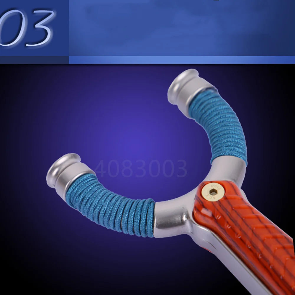 High-quality alloy steel Hunting Slingshot Powerful Catapult with Rubber Band Outdoor Shooting Slingshot professional Catapult