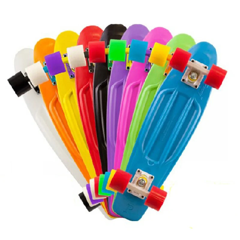 1pcs 45cm 65 Style Skateboard Retro Girl Boy Cruiser Mini Longboard Skate Fish Long Board Roller Scooters