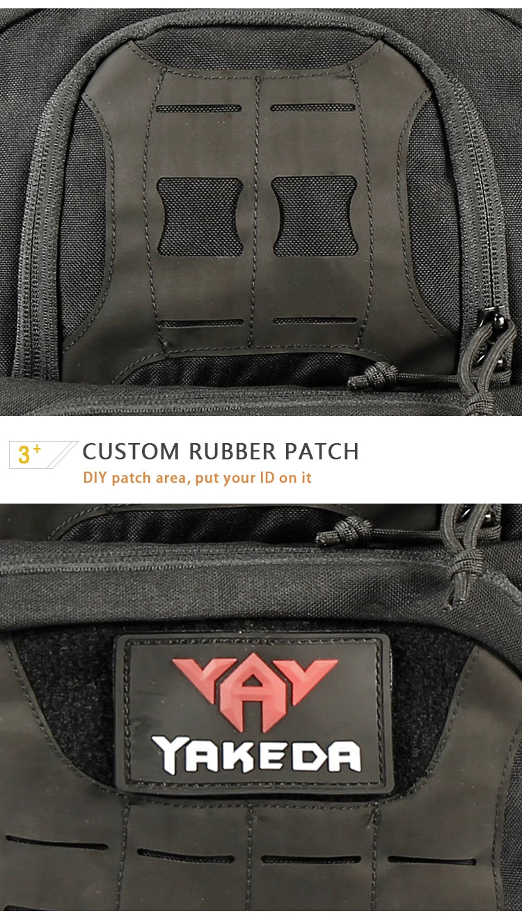 Yakeda fashion strong waterproof EDC laptop bag molle tactico pack tactical day backpack mochila tactico