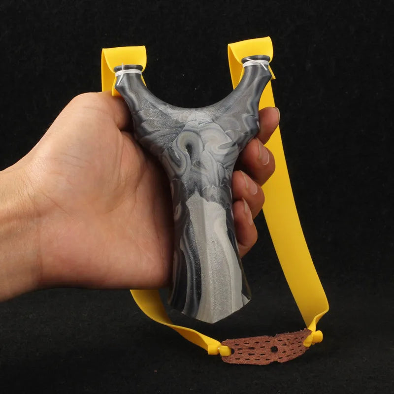 Slingshot Hunting ABS Plastic Catapult with Flat Rubber Band Outdoor Sports Shooting Slingshots High Quality Random