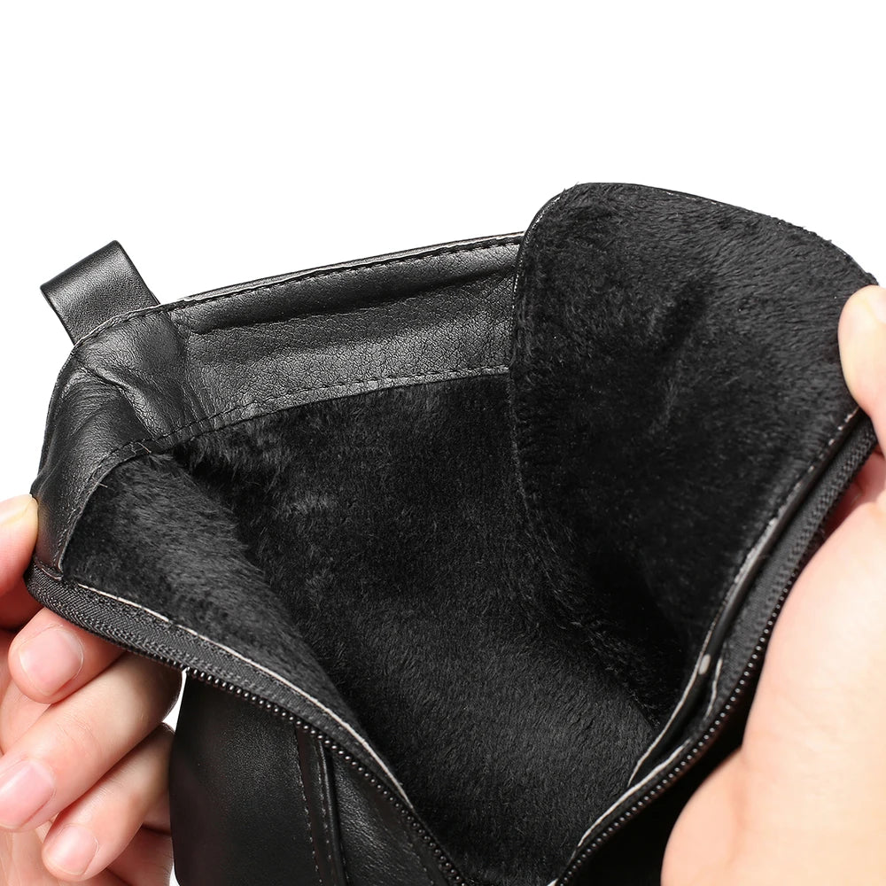 Black Platform Combat Ankle Boots For Women Round Toe Buckle Strap Woman Lace Up Shoes Winter Biker Boot Motorcycle Bottes 41 42