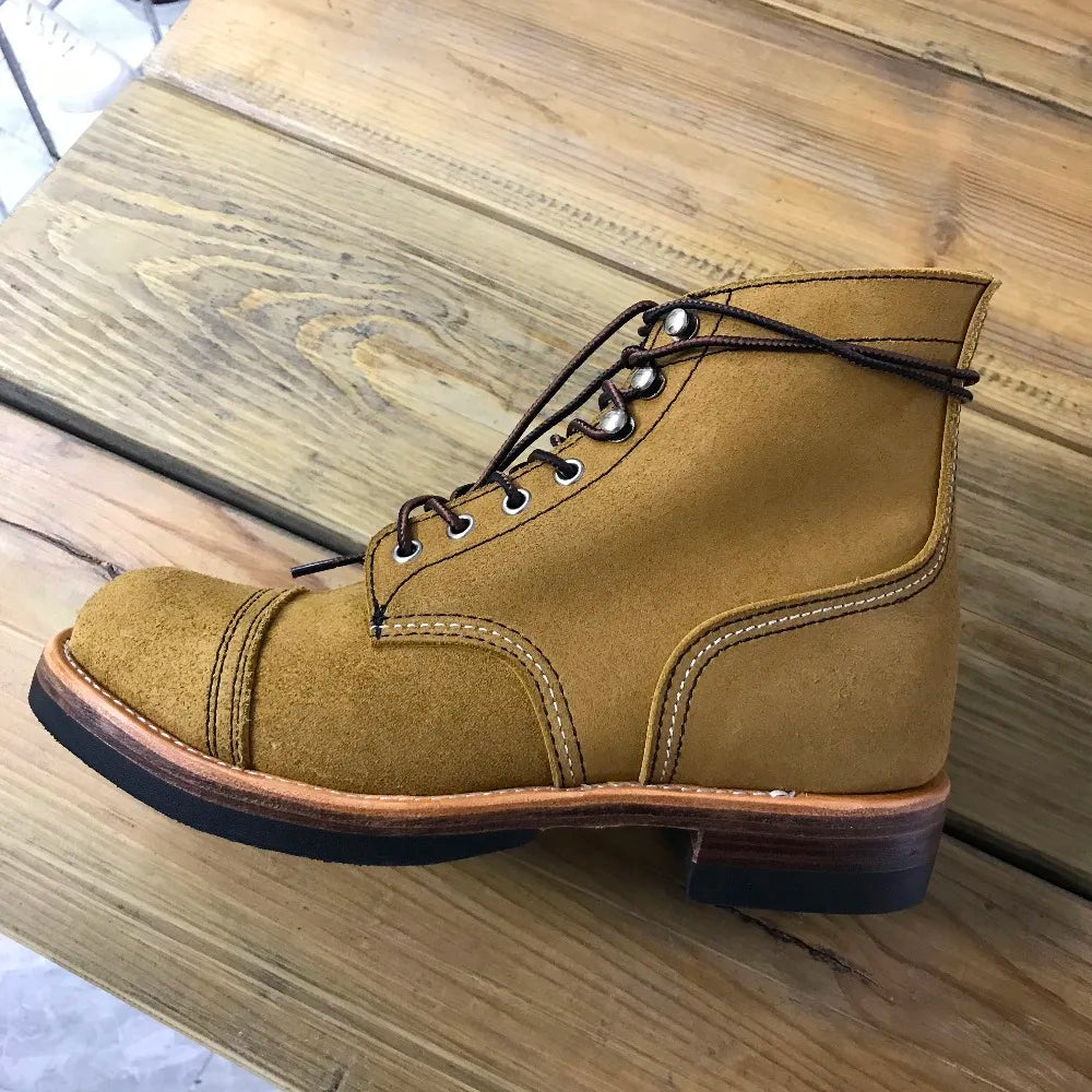 YQ8113 Rock Can Roll Size 35-52 Super Quality Handmade Genuine Italian Cow Leather Goodyear Welted Boots Custom Made Available