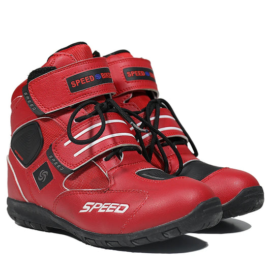 Motorcycle Men's Boots Casual Shoes Microfiber Leather Moto Motocross Riding Boots Motorbiker Shoes Men