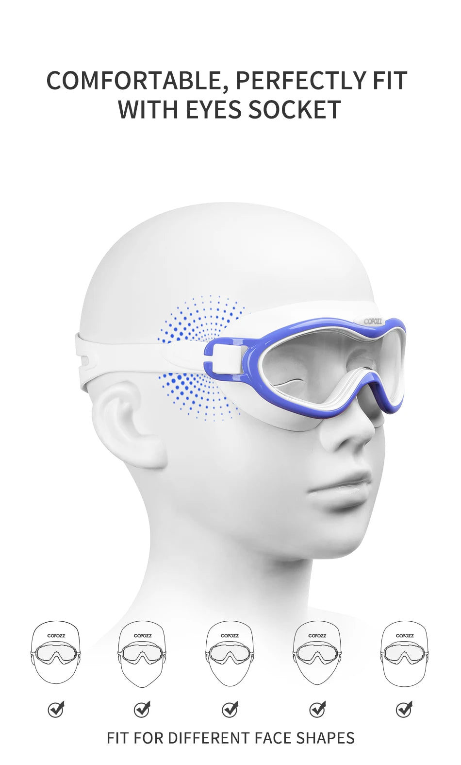 Professional large frame kids Swimming goggles Electroplating HD Anti fog Waterproof Glasses Diving Water sports Goggles Eyewear