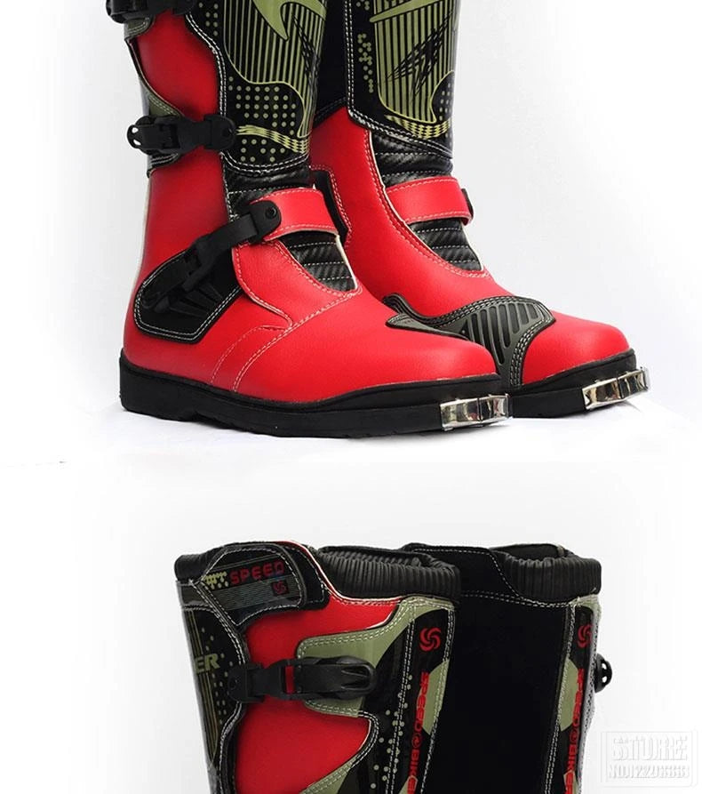 PRO-BIKER Men Motorcycle Boots Waterproof PU Botas Moto Boots Motocross Motorcycle Shoes Protection Motorcycle Long Thigh Boots