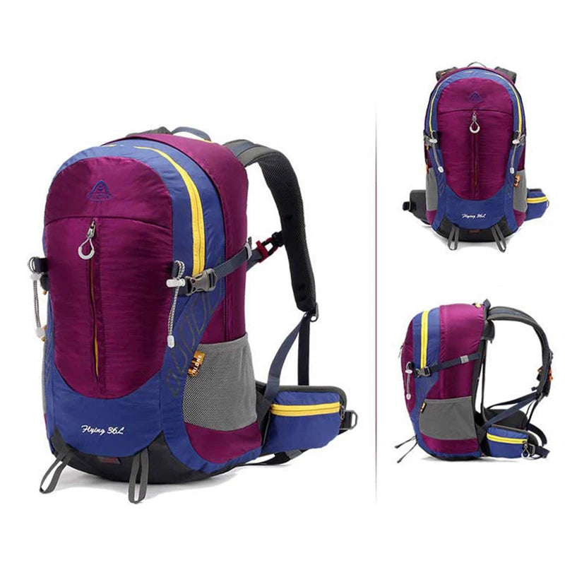 36L Mountain Top Climbing Bag Hicking Trekking Backpack Men Women Survival Backpack Tourist Cycling Backbag Tramping Pack 2022