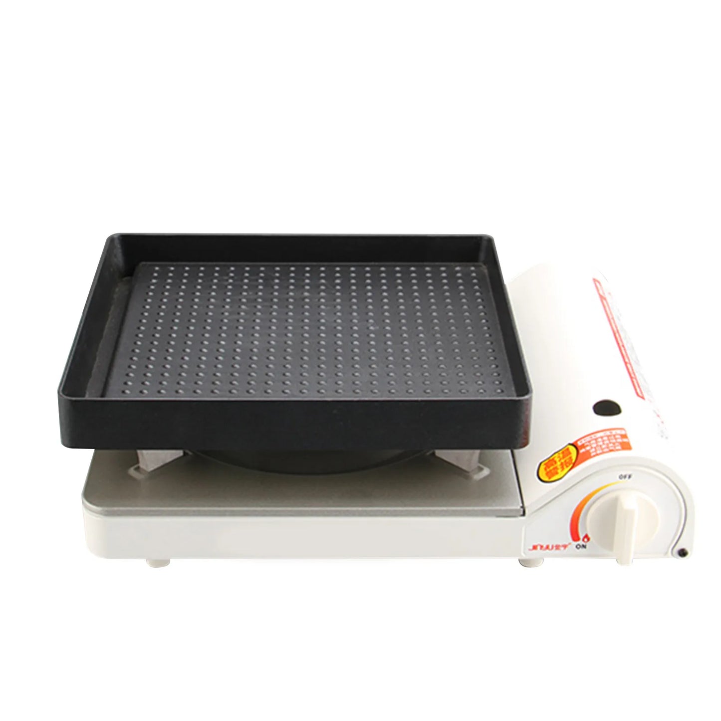 22*25cm Portable BBQ Grill Pan Non-Stick Charcoal Grill Plate Bu&tane Gas Stove Cooker Party Picnic Terrace Beach Barbecue Tray