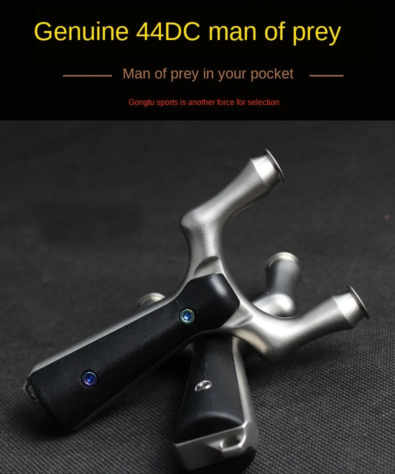 Big Power Stainless Steel Outdoor Slingshot High Precision Shooting Traditional Rubber Band Slingshots for Hunting Catapult