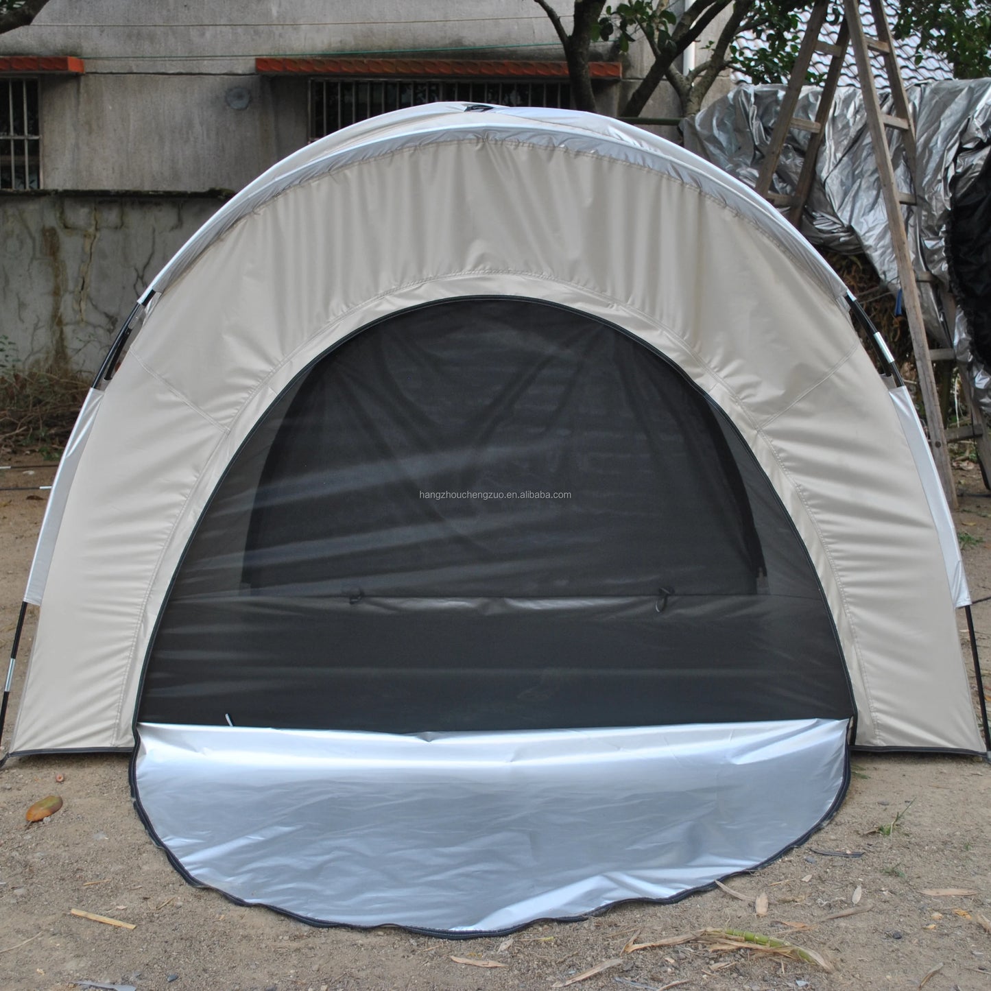 Off-Ground 3 Person Camping Fishing Tent with Double Mesh Doors - Insect Blocking, Durable Design, Easy Setup,Excluding bed
