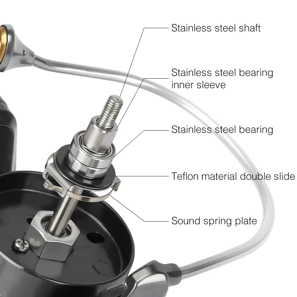 TSURINOYA Full Metal Spinning Fishing Reel 3000 4000 5000 6000 7000 BROWN BEAR 12-20KG Max Drag Feeder Lure Saltwater Wheel