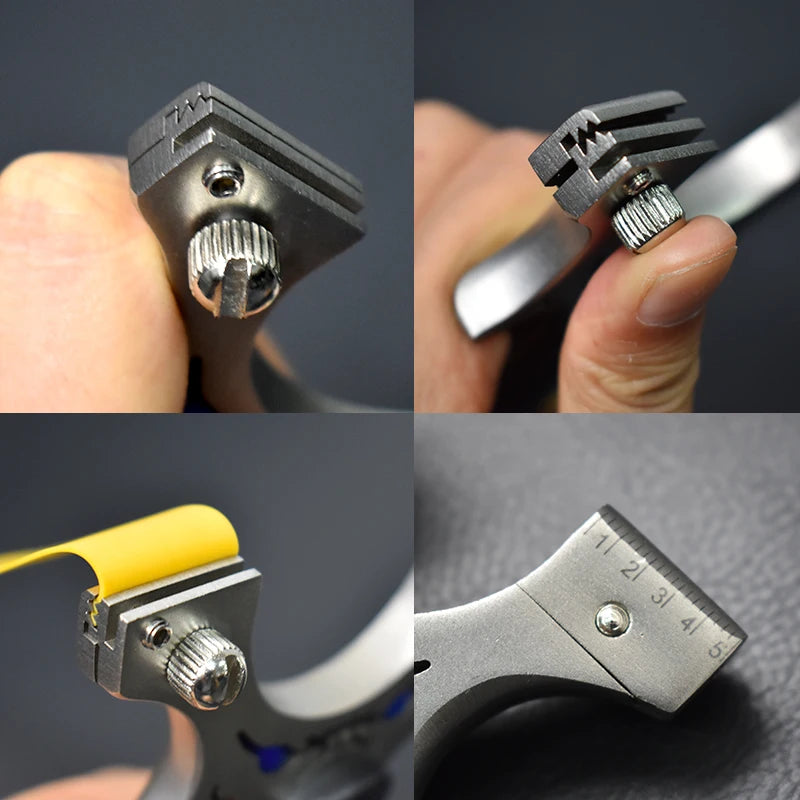 Professional Hunting Slingshot Stainless Steel Material Horizontal Sighting Mini Slingshots Catapult Sports Shooting Equipment
