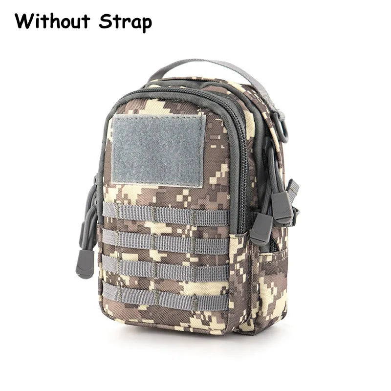 Tactical EDC Pouch Bag Universal Military Zipper Molle Hip Waist Bag Pocket Outdoor Camping Hunting Chest Bag Mini Army Backpack