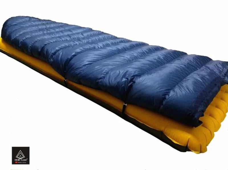 Ice Flame IF506 7D 3 Season 800FP 90% White Goose Down Sleeping Bag Blanket Sleeping Quilt Underquilt For Hammock Camping