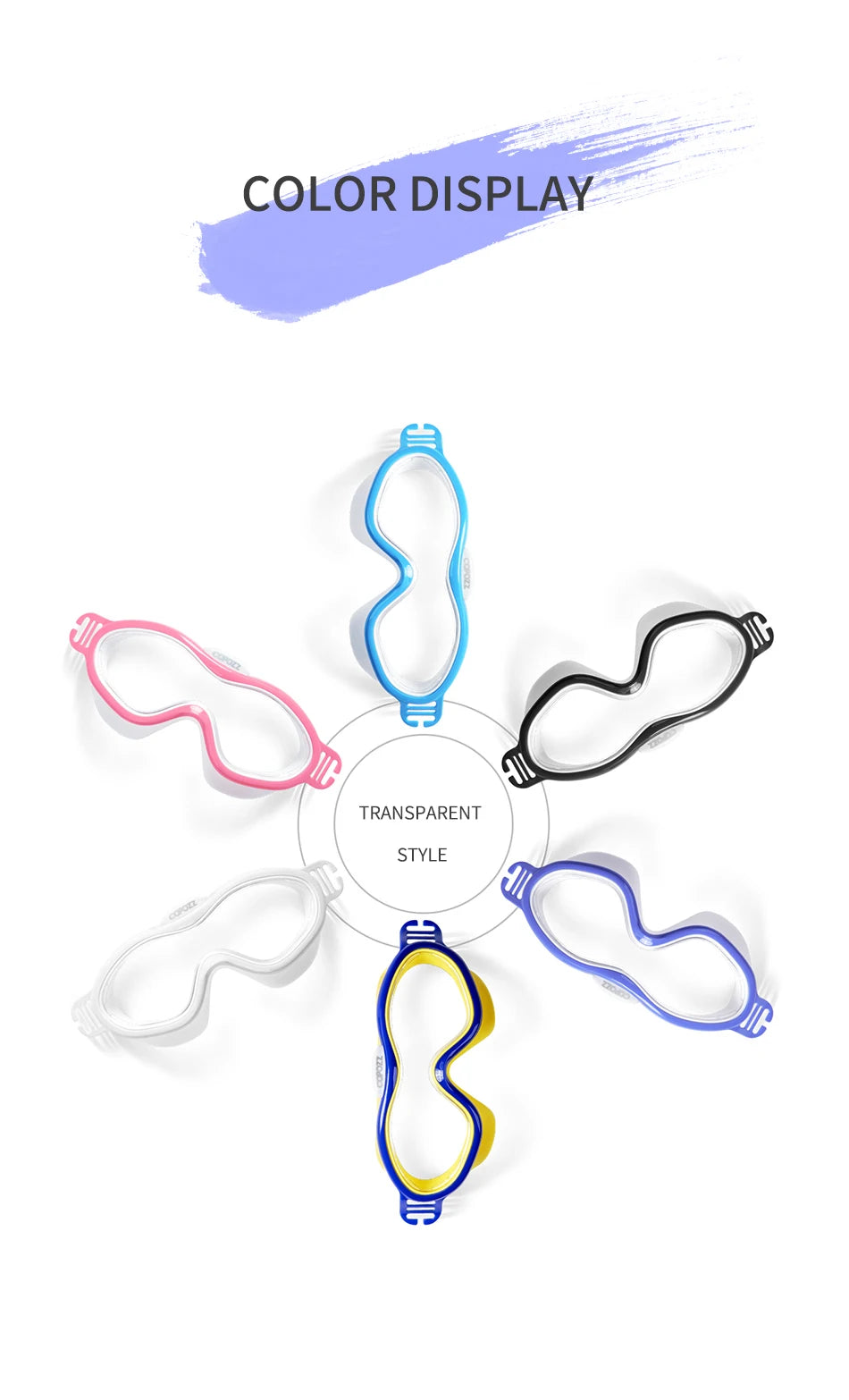 Professional large frame kids Swimming goggles Electroplating HD Anti fog Waterproof Glasses Diving Water sports Goggles Eyewear