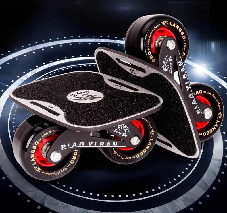 1 Pair Skateboard Aluminium Alloy Mini Drift Short Board Roller