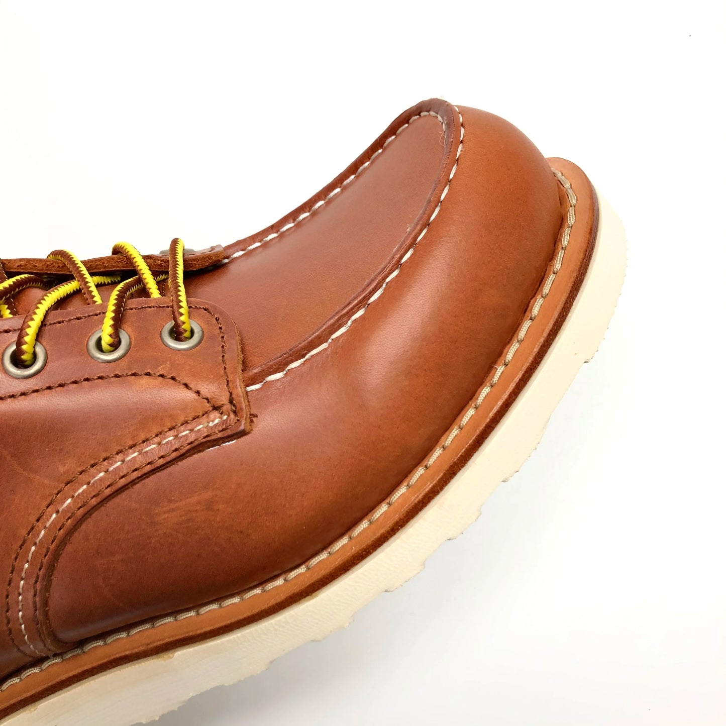 Durable Goodyear-Welted Stitchdown Rugged Style Work Boots Heritage Genuine Leather Moctoeboots Red For Men 1907 Shoes