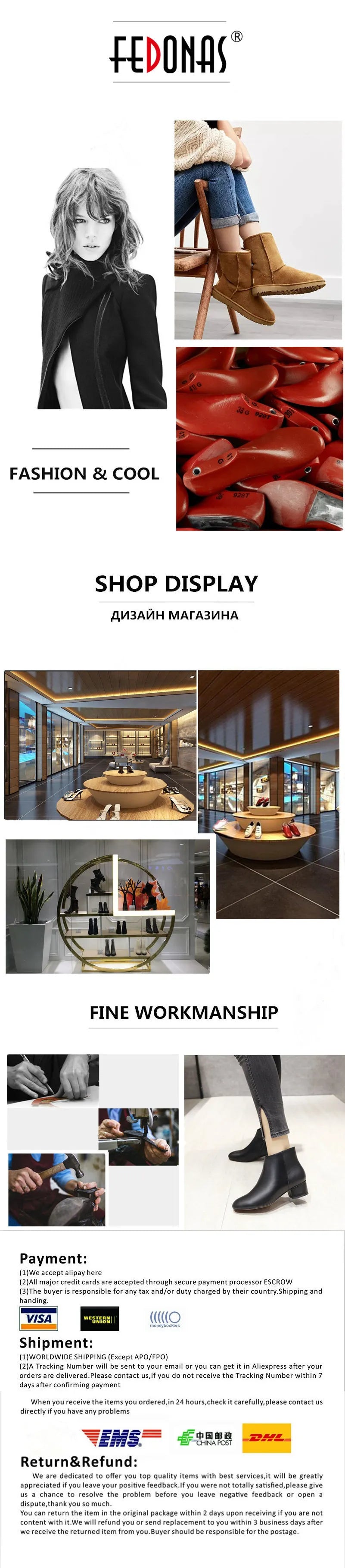 FEDONAS Fashion Women High Heels Genuine Leather Boots Autumn Winter Long Warm Knight Boots Female Shoes Woman