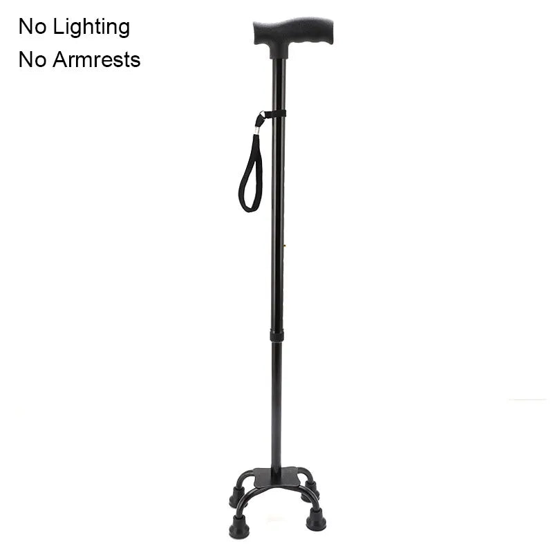 Safety Telescopic Stick Trusty Elderly Crutches Multifunctional Walking Stick Parents Cane Outdoor Camping Trekking Hiking Stick