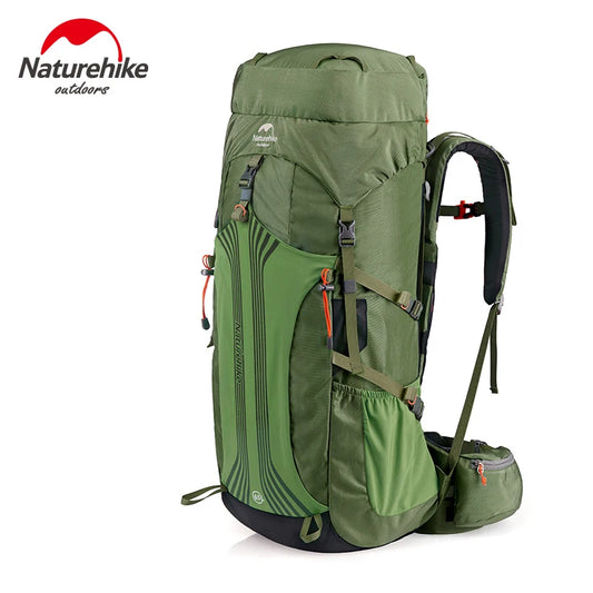 Naturehike Outdoor Hiking Bag Professional Large Capcity Backpack Suspension System Camp Climbing Backpack With Waterproof Cover