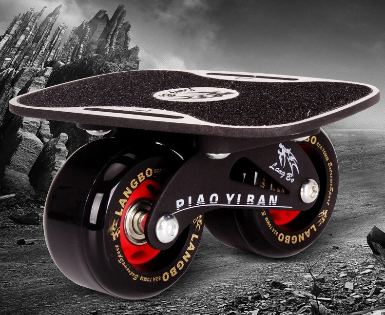 1 Pair Skateboard Aluminium Alloy Mini Drift Short Board Roller