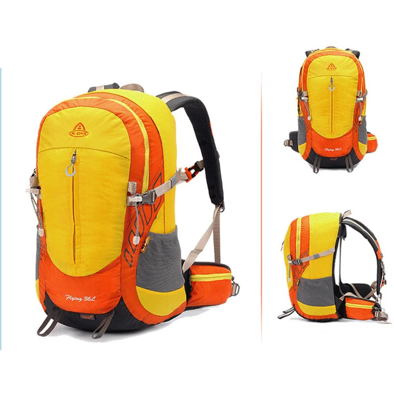 36L Mountain Top Climbing Bag Hicking Trekking Backpack Men Women Survival Backpack Tourist Cycling Backbag Tramping Pack 2022