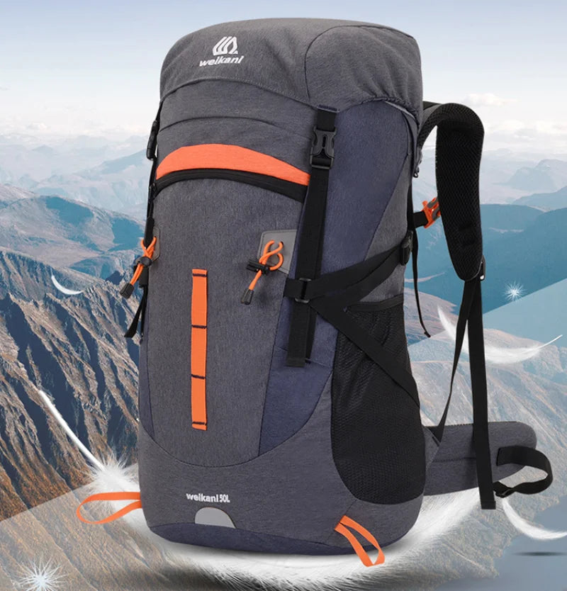 50L Travel Bag Camping Backpack Hiking Army Climbing Bags Trekking Mountaineering Mochila Large Capacity Sport Bag