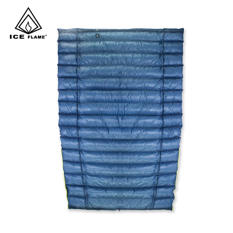 Ice Flame IF506 7D 3 Season 800FP 90% White Goose Down Sleeping Bag Blanket Sleeping Quilt Underquilt For Hammock Camping