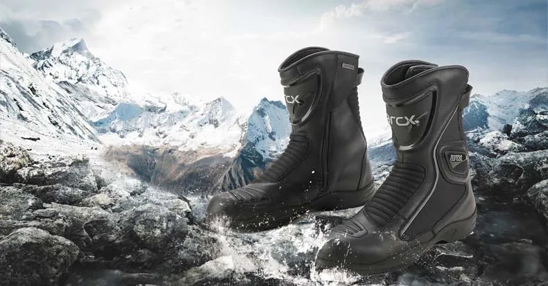 ARCX Motorcycle Boots Waterproof Motorcyclist Quilted Boots Men Winter Motorboats Motorcycle Supplies Unisex Leather Moto Shoes