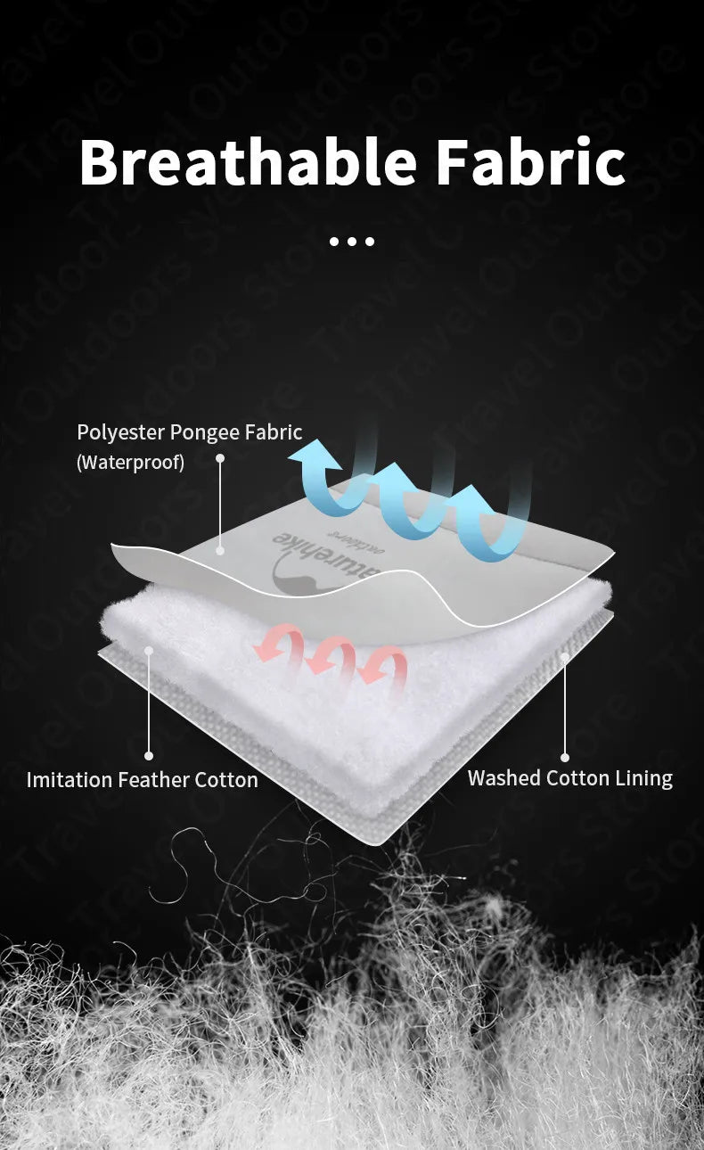 Naturehike Winter Mummy Sleeping Bag 6℃~-4℃ Keep Warm Breathable Soft Windproof Cotton for Outdoor Hiking Camping Sleeping Bag