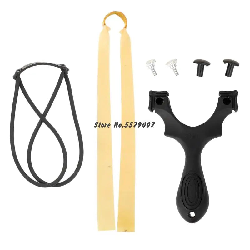New Slingshot With Flat Rubber Band Slingshot Outdoor Hunting Big Power Precision Slingshot Catapultas For Shooting