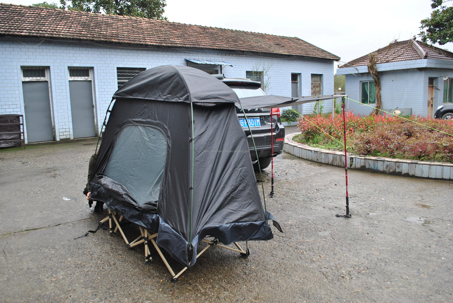 Cot Tent,Camping Tent,Backpacking Tent,3 Way Tent,Solo Tent,1 Person,Quick Setup,CZ-336 Camping tent build on cot or use alone