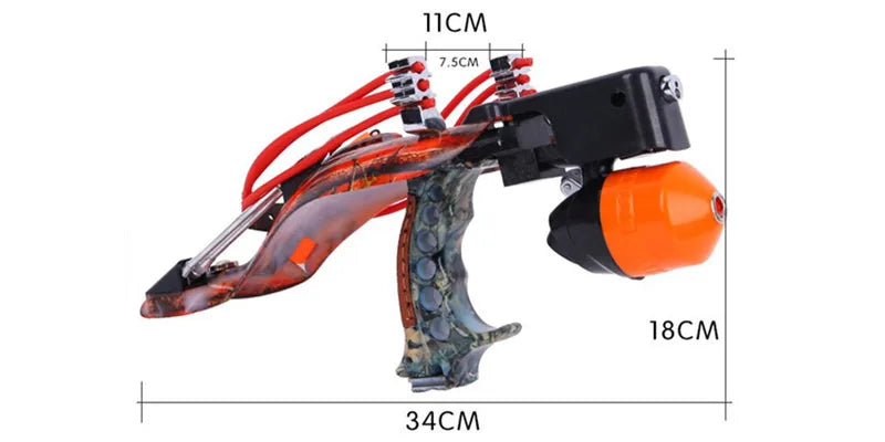 Hunting Slingshot Multi Function Hunting Crossbows Laser Rifle Toy With Darts Arrows Fishing Shooting Tool Professional Catapult