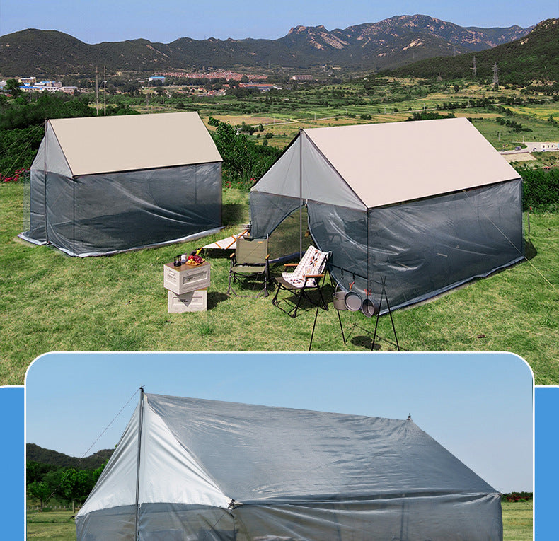 Outdoor Camping Sunade Tent Me Mosquito Net Leisure Fiing Large Space Sun Protection UPF50+ Canopy Tent Waterproof Oxford Awing