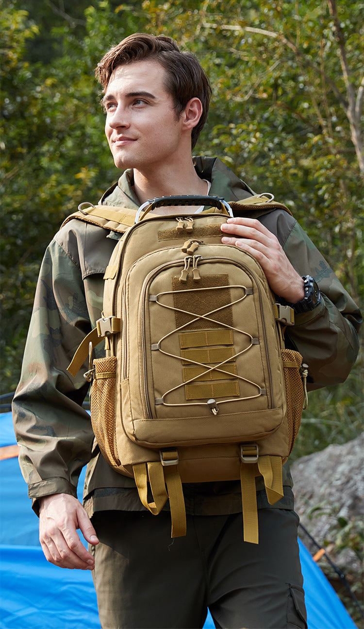 Tactical Outdoor Sports Backpack Large Capacity Anti Splash Wear resistant Travel Camping Mountaineering Bag Hiking Bag