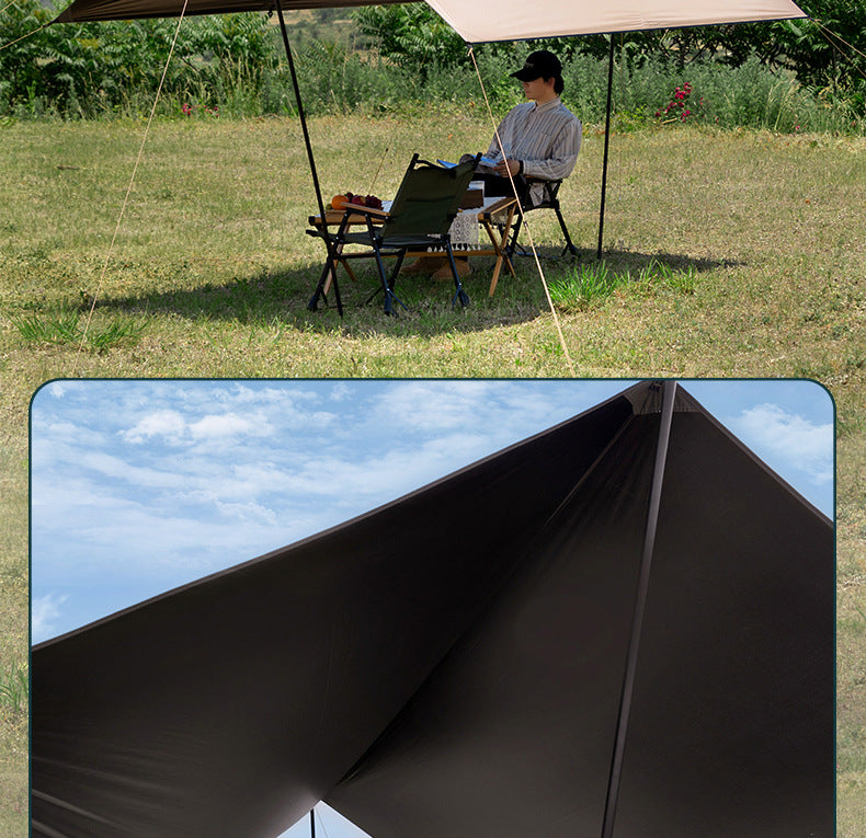 Outdoor Camping Sunade Tent Me Mosquito Net Leisure Fiing Large Space Sun Protection UPF50+ Canopy Tent Waterproof Oxford Awing