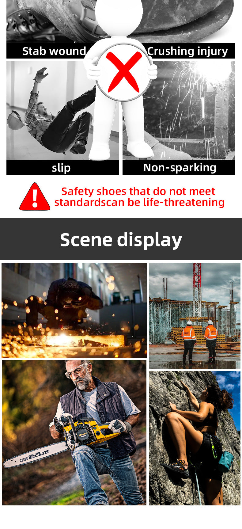 Air cushion Safety Shoes Men Rotating button Fashion Sports shoes Puncture-Proof Indestructible shoes Work Boots Steel toe shoes