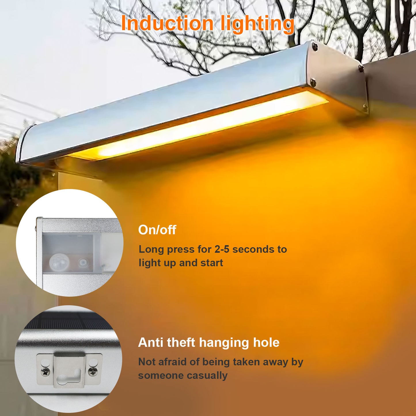 Billboard Solar Light Solar Outdoor Lighting Work 12h Automatic Sensing Super Bright Solar Lamp Outside for Sign Billboard Wall